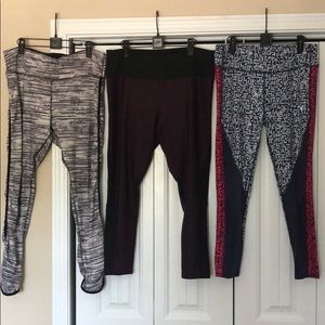 3 used leggings, size XL